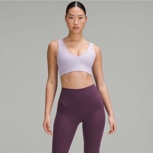 NWT lululemon Align V-Neck Bra Light Support, Size 8 C/D Cup Lilac Ether